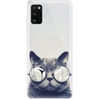 Pouzdro na mobilní telefon Odolné silikonové pouzdro iSaprio - Crazy Cat 01 - Samsung Galaxy A41