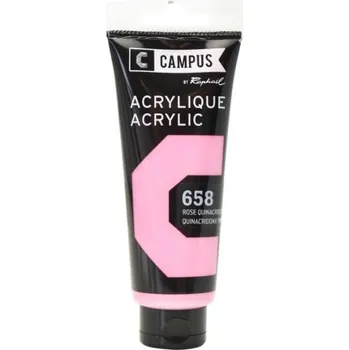 Vodová barva Akrylová barva Raphael 658 - Quinacridone pink - Světle růžová 100 ml