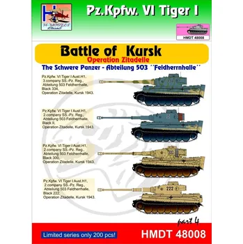 Plastikový model HM decals 1/48 Decals Pz.Kpfw.VI Tiger I Battle of Kursk 4