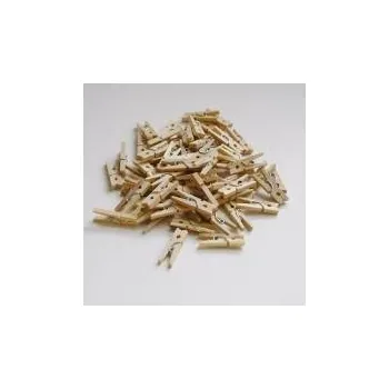 Výtvarná sada dřevěné kolíčky natur, 25 mm, 100 ks