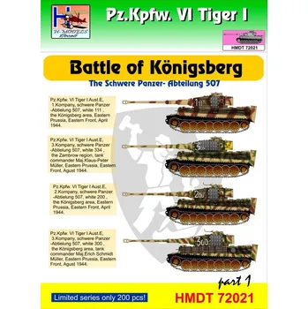 Plastikový model HM decals 1/72 Decals Pz.Kpfw.VI Tiger I Battle Königsberg 1