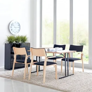 Jídelní stůl AJprodukty Skládací kongresový stůl Emily, 1200x800 mm, buk, černá 143392