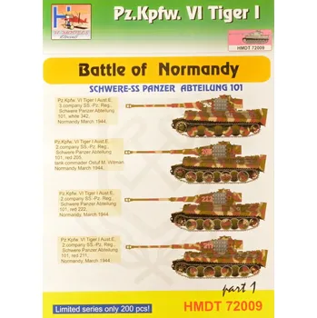 Plastikový model HM decals 1/72 Decals Pz.Kpfw.VI Tiger I Battle Normandy 1