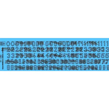 Plastikový model HAD models 1/35 Decal German Turret numbers WWII (part 7)