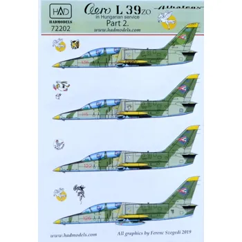 Plastikový model HAD models 1/72 Decal Aero L-39ZO Hungarian Service Pt.II