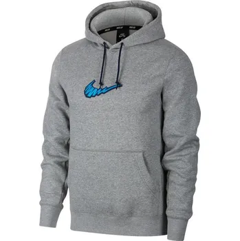 Pánská mikina NIKE Sb Truck Fleece Hoodie GfX šedá M