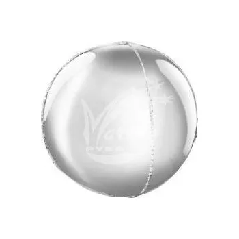 Zábavní pyrotechnika Balón fóliový 3D kulatý 62 cm stříbrný