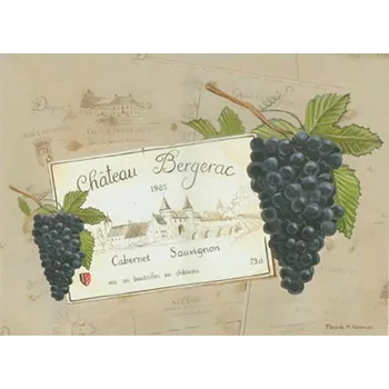 prostírání Korkové prostírání Hrozny červ. vína, střední /29*21,5cm/ - 4 ks