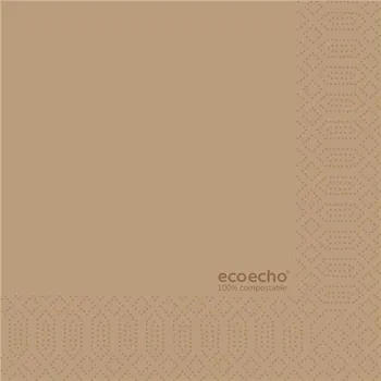 Papírový ubrousek SAHM Ubrousek 33x33 cm 3 vrstvý ECO ECHO - 250ks/bal 100022977