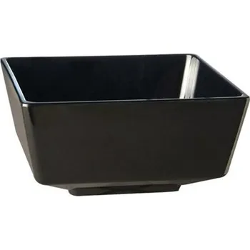 SAHM FLOAT miska 25x25cm, melaminová, černá 100025706