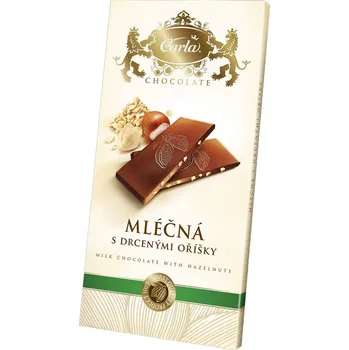 Čokoláda Carla mléčná čokoláda s líškovými oříšky 80 g