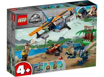 Stavebnice LEGO LEGO Jurassic World 75942 Velociraptor: Záchranná mise s dvouplošníkem