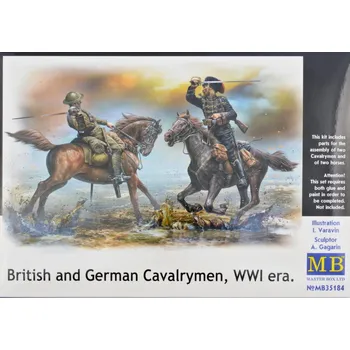 Plastikový model Master Box 1/35 British & German Cavalrymen, WWI era (4 fig.)