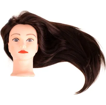 Kik KX6961 Cvičná hlava s přírodními vlasy 60-70 cm