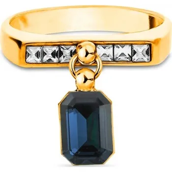 Prsten Prsten černý se Swarovski Elements Royal PKKG26028GTC Graphite 54