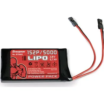RC náhradní díl Graupner LiPo 1S2P/5000 3,8 V TX 21 Wh BT8083