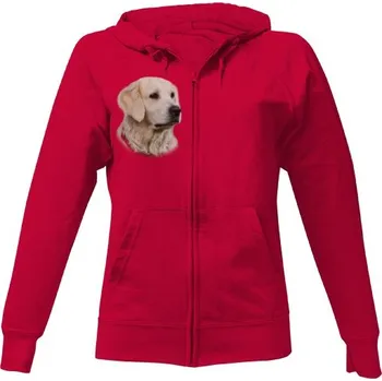 Pánská mikina Mikina na zip unisex s potiskem Zlatý retrívr pánské