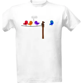 Pánská móda Tričko s potiskem he uses wifi pánské