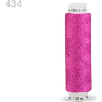 Nit Polyesterové nitě UNIPOLY 120 14x2 100 m světlý cyklámen 434