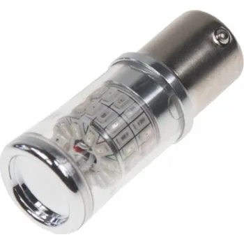 Autožárovka TURBO LED 12-24V s paticí BAU15S 48W oranžová