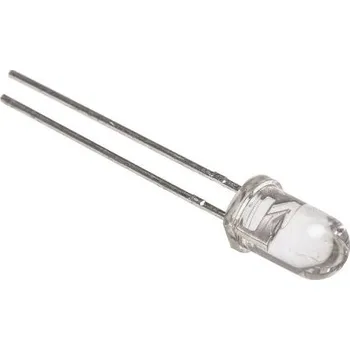 Dioda LED 5mm jantarová 4200-11500mcd 15° Čelo: vypouklé