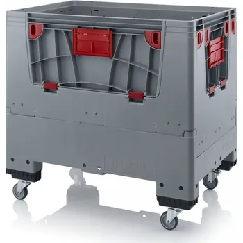 paleta Paletový box 1200x800x1000 (KLK 1208), 650 l - 4 kolečka