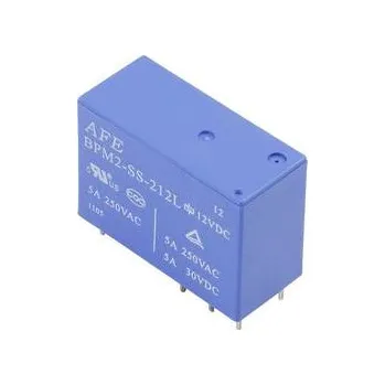 Relé BPM2-SS-212L relé do DPS 12 V/DC 5 A 2 přepínací