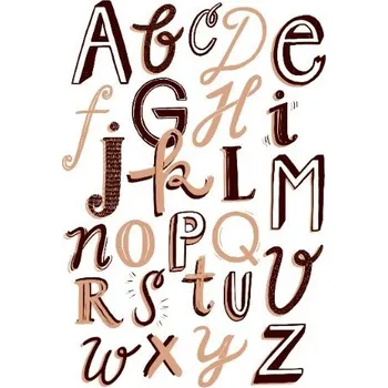 Plakát Obrázek Abeceda I Bílá