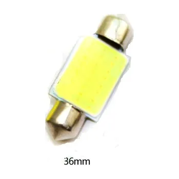 Autožárovka LED žárovka 12V SUFIT COB 36mm bílá