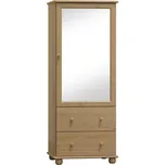 Max-i Vitrína ze dřeva EILERTSEN NORE Zvolte barvu:: surové dřevo, Šířka: 60 cm