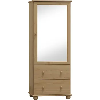 regál Max-i Vitrína ze dřeva EILERTSEN NORE Zvolte barvu:: surové dřevo, Šířka: 60 cm