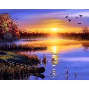 Diamantové malování GFT Diamantové malování západ slunce