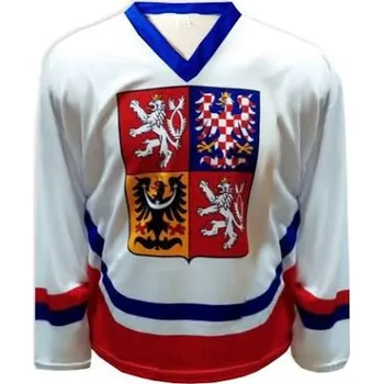 Hokejový dres Česká republika bílý, 158