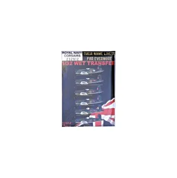 Plastikový model 1/32 Royal NAVY Corsairs (wet transfer)