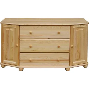 Komoda Max-i Komoda ze dřeva HANSSEN NORE Zvolte barvu:: surové dřevo