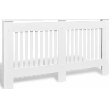 Vidaxl Kryt na radiátor MDF bílý 152 cm