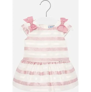 Dívčí šaty Dívčí luxusní šaty Mayoral bílé s růžovými proužky 1908 (1908)