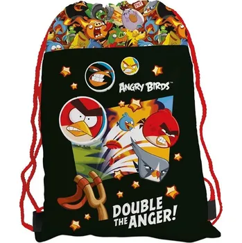 Karton P+P Sáček na cvičky 37 x 30 cm, Angry Birds