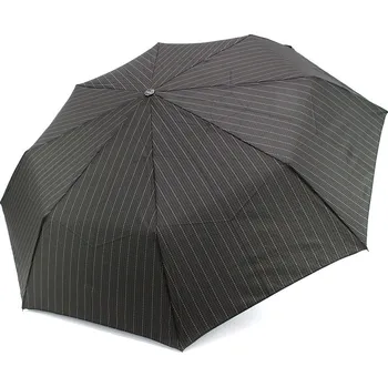 Deštník Hnědý plně automatický skládací pánský deštník s tečkou Boone