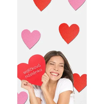 Pěnová, samolepící mininástěnka-srdíčko Počet kusů: 1 kus