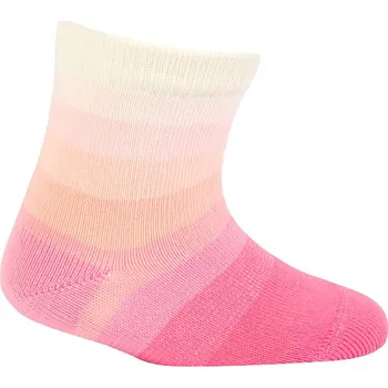 Kojenecké ponožky WOLA PROUŽKY růžové Velikost: 15-17