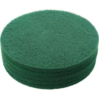 Podlahový mycí stroj Pad tvrdý 17" 432 mm zelený - 5 ks