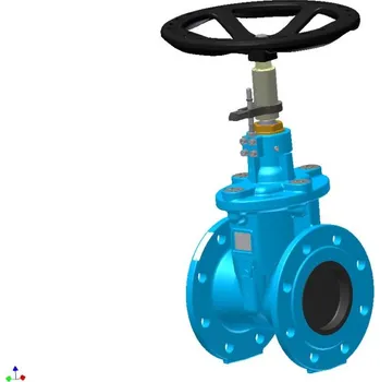 Kanalizační potrubí šoupátko přírubové -víkové s ukaz.polohy, typ: EKO-PLUS 331,DN-200,PN-16.