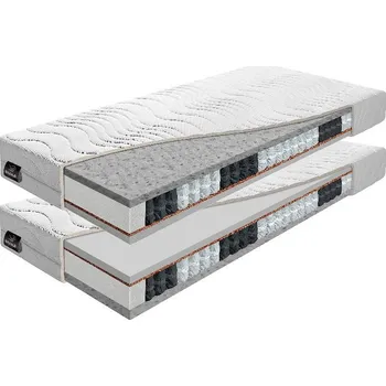 Matrace BENAB FYZIO HARD tvrdé taštičkové matrace (2ks) 100x200 cm Pratelný potah Chloe Active