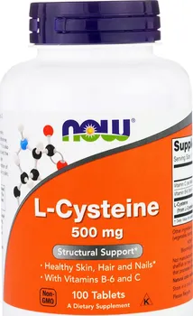 Aminokyselina Now Foods L-Cystein 500 mg 100 tbl.