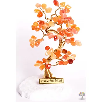 Drahý kámen Magieprirody.cz Karneolový stromeček štěstí 15 cm - B1 - #91