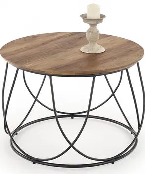 Konferenční stolek Halmar Nubira 60 x 41 cm černý/ořech