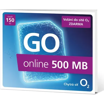 O2 SIM karta s kreditem 150 Kč