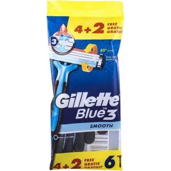 Holítko Gillette Blue3 Smooth jednorázová holítka 6 ks