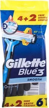 Holítko Gillette Blue3 Smooth jednorázová holítka 6 ks